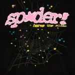 Sp5der P*nk Hoodie Black