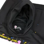Sp5der P*nk Hoodie Black