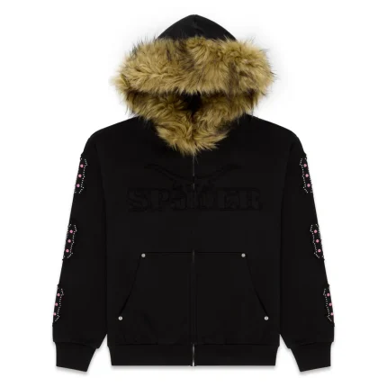SP5DER GARIBALDI ZIP UP HOODIE
