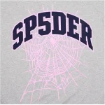 Sp5der Varsity Web Crewneck Heather Grey